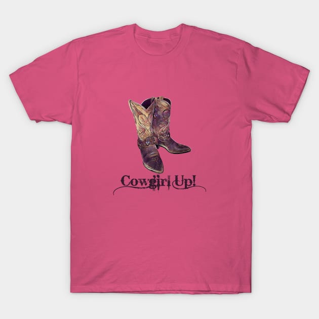 Cowgirl Up! T-Shirt by MonarchGraphics